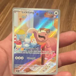 Pokemon Company SV05 Temporal Forces Lickitung 180/162 Illustration Rare FA Holo - Image 1