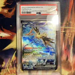 Zapdos ex 202/165 PSA 10 (2023) English SV 151 SIR Holo Special Illus - Image 1