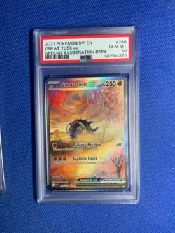PSA 10 - 2023 POKEMON SVI EN-SCARLET & VIOLET #246 GREAT TUSK ex SPECIAL - Image 1