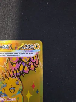 Pokemon Prismatic Evolutions - Gold Pikachu Ex - 179/131 Hyper Rare!!⚡ - Image 4