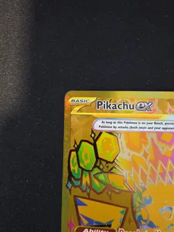 Pokemon Prismatic Evolutions - Gold Pikachu Ex - 179/131 Hyper Rare!!⚡ - Image 5