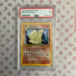 1999 Pokemon Base Set Ninetales - Rare Holo PSA 7 NM #12 - Image 1
