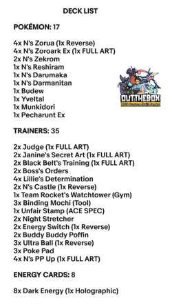 N's Zoroark Ex & N's Zekrom - Rotation Ready! - Pokemon TCG - OutTheBoxTCG Decks - Image 2
