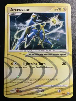 Arceus AR6 Arceus Electric Holo Rare MP Pokemon Card 2009 - Image 1
