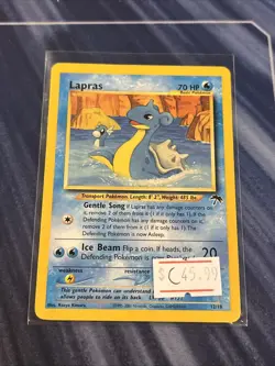 Pokemon Lapras 12/18 Southern Islands Regular Rare MP 2001 WotC Promo Vintage - Image 1