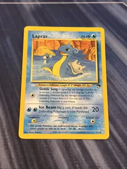 Pokemon Lapras 12/18 Southern Islands Regular Rare MP 2001 WotC Promo Vintage - Image 2