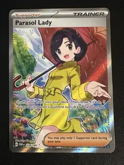 Parasol Lady 238/182 Pokemon Paradox Rift Ultra Rare Full Art Holo NM - Image 1