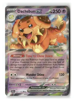 Dachsbun ex 67/142 Double Rare Stellar Crown Pokemon Near Mint - Image 1