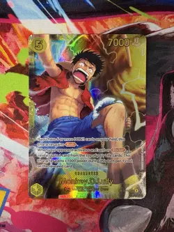 One Piece Monkey D Luffy OP15-119 Secret Rare from Adventure on Kami’s Island NM - Image 1