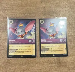 Disney Lorcana - Dumbo Ninth Wonder 45/204 x2 Cards English Foil - Image 1