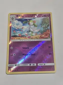 NM! REVERSE HOLO Pokemon Sun & Moon Burning Shadows TCG Card Kirlia 92/147 - Image 1