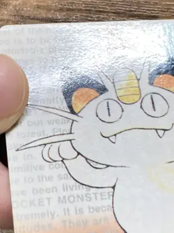 Pokemon Carddass Card Meowth No.52 Bandai Pocket Monsters Red ver. 1996 - Image 4