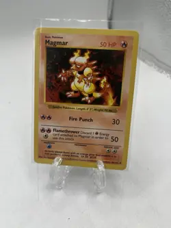 Magmar Pokemon Base Set Shadowless Uncommon Card #36 36/102 - Image 1