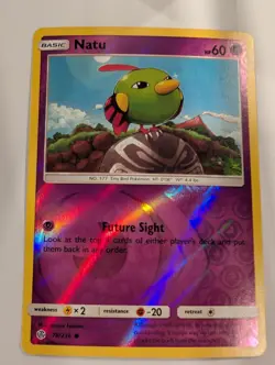 Natu 78/236 - Cosmic Eclipse Pokemon Reverse Holo Foil Nice! - Image 1