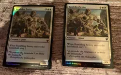 Rumbling Sentry 2x Foil - MTG Magic Cards - Theros Beyond Death - Image 1