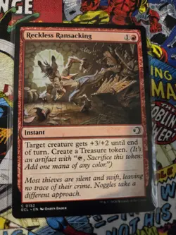 Reckless Ransacking | MTG ECL | Red Instant | Treasure Token | NM - Image 1