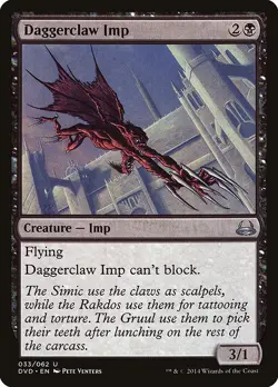 1x Daggerclaw Imp NM Eng MTG - DDA : Divine vs Demonic - Image 1