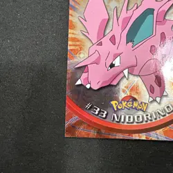 Topps Pokemon Card Series 1 Chrome Foil Blue Logo 1st Edition #33 Nidorino NM - Image 2