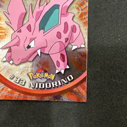 Topps Pokemon Card Series 1 Chrome Foil Blue Logo 1st Edition #33 Nidorino NM - Image 3