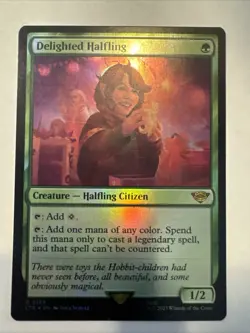 Delighted Halfling #158 (Foil) Lord of the Rings Magic: The Gathering Card - Image 1