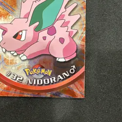 Topps Pokemon Card Series 1 Chrome Foil Blue Logo 1st Edition #32 Nidoran NM - Image 3