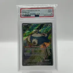 Pokemon TCG Snorlax 051 Promo Card 151 ETB 2023 English Psa 9 - Image 1