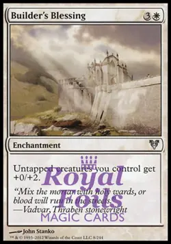 Builder's Blessing 2x FOIL AVR MTG Avacyn Restored Uncommon MINT white - Image 1