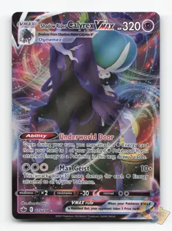 Pokemon TCG - Shadow Rider Calyrex VMAX 075/198 LP Holo VMAX Rare Chilling Reign - Image 1