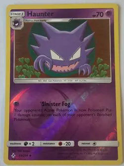 Haunter 69/214 Uncommon Unbroken Bonds Pokemon Reverse Holo Near Mint - Image 1