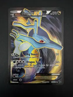 Kingdra EX XY Fates Collide 122/124 Pokemon TCG - LP/NM - Texture ERRORU - Image 1