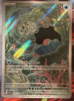 🔥Clamperl Illustration Rare SV10: Destined Rivals 195/182 Pokemon TCG NM+🔥 - Image 1
