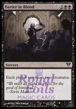 Barter in Blood 2x FOIL AVR MTG Avacyn Restored Uncommon MINT black - Image 1