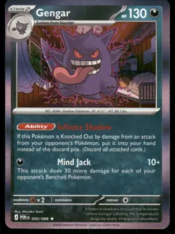 Gengar 050/088 Rare Perfect Order Pokemon Holo Near Mint - Image 1
