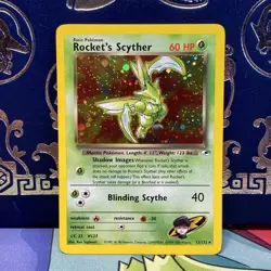 Pokemon TCG Gym Challenge #13/132 Rocket's Scyther LP + NM - - Image 1