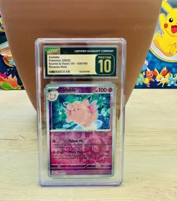 Clefable Pokemon (2023) Scarlet & Violet 151 -036/165 Reverse Holo -Pristine 10 - Image 1