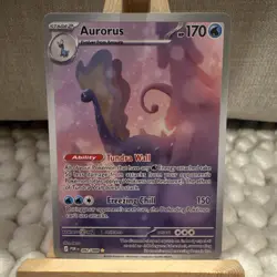 Pokemon TCG Aurorus 092/088 Surging Sparks Illustration Rare Holo Stage 2 - Image 1