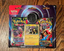 ⭐Pokemon Mega Evolution & Phantasmal Flames Blister 2Pack Raikou Promo Coin⭐ - Image 1