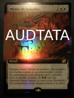 mtg magic mythos of snapdax FOIL EXTENDED borderless FRENCH vf fr mythe de - Image 1