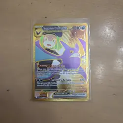 Team Rockets Crobat EX SV Destined Rivals Hyper Rare Gold 242/182 NM Pokemon TCG - Image 1