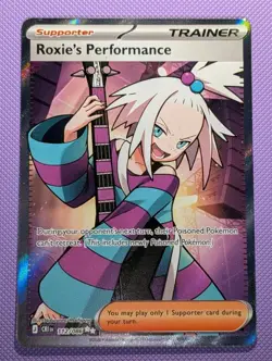 Roxie's Performance 112/086 Me04: Chaos Rising Holo Pokemon TCG (NM) - Image 1