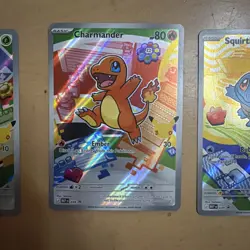 Pokemon TCG First Partner Illustration Collection Series 1 Kanto GEN 1 Starters - Image 3