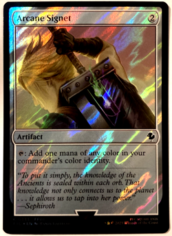 MTG Arcane Signet (Surge Foil) Commander: Final Fantasy 0333 FFVII Cloud NM - Image 1