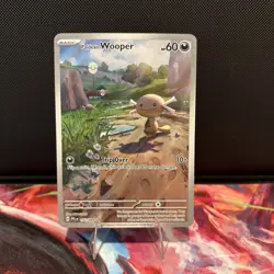 Paldean Wooper 102/094 Illustration Rare Phantasmal Flames Pokemon Pack Fresh - Image 1