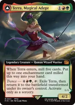 Terra, Magical Adept (Extended Art) -Foil Near Mint MTG - Image 1