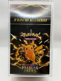 Paldean Fates Booster Bundle Display Factory Sealed Pokemon with Acrylic Case - Image 1