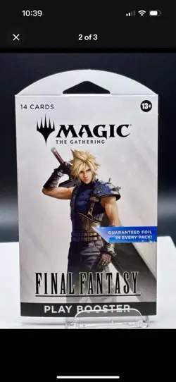 3x MTG Final Fantasy Universes Beyond Play Booster Sleeved Packs Sealed Lot - Image 1