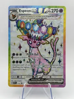 2025 POKEMON SVP PROMO PREMIUM FIGURE COLLECTION #175 ESPEON EX Near Mint - Image 1