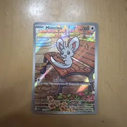 Pokemon Minccino Illustration Rare SV: Black Bolt 152/086 NM - Image 1