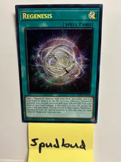 Regenesis Secret Rare ALIn-EN059 NM 1st Ed Yu-Gi-Oh! - Image 1