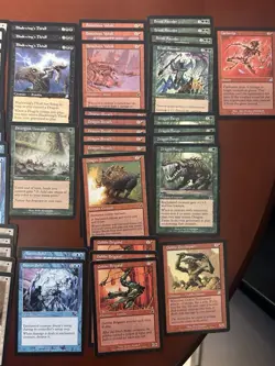 MTG Scourge Lot - Carrion Feeder, Dragon Auras, Hindering Touch - NM Old Frame - Image 5